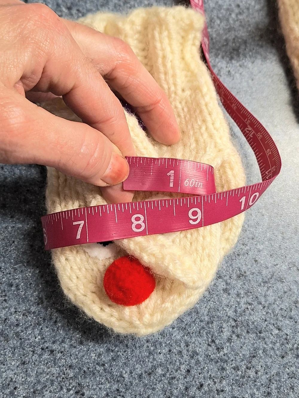 Handmade Children's Knitted Hand Puppet Bunny Rabbit Mittens, Size 4-6 Years? 🐇